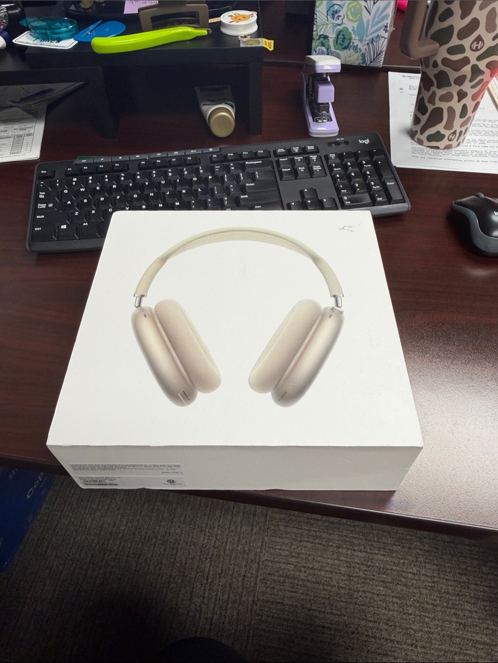 Apple Over-Ear Headphones in Gold and Cream